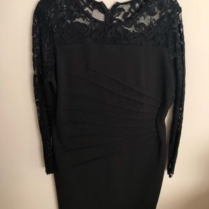 Ivanka Trump black dress with lace sleeves